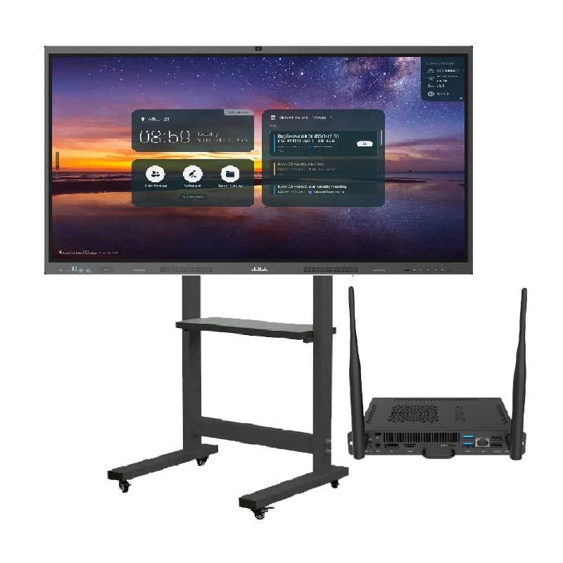 Інтерактивна панель Vivitek NovoTouch 65" (BK652iw), комп. модуль (i5 12Gen/8/256/W11Pro), мобільний стенд